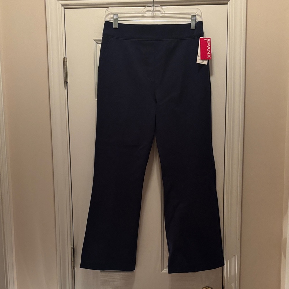 NWT SPANX Navy Ponte Kick Flare Pant